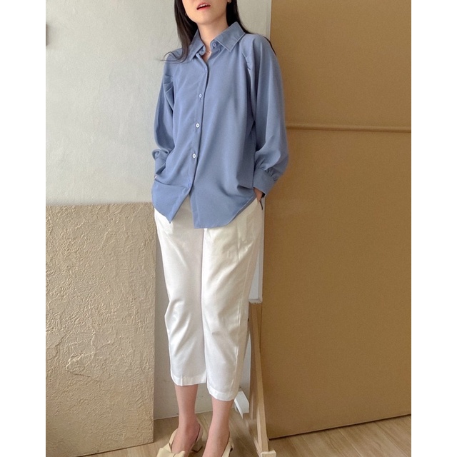 KANON - Ginger Basic Shirt - Kemeja basic kantor / kuliah korean look