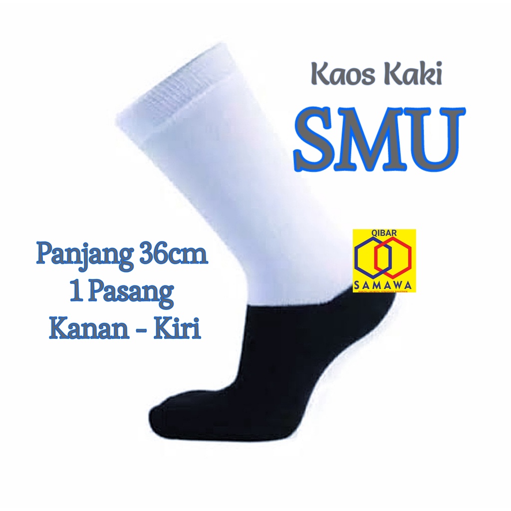 Kaos Kaki Sekolah Hitam Putih SD SMP SMU