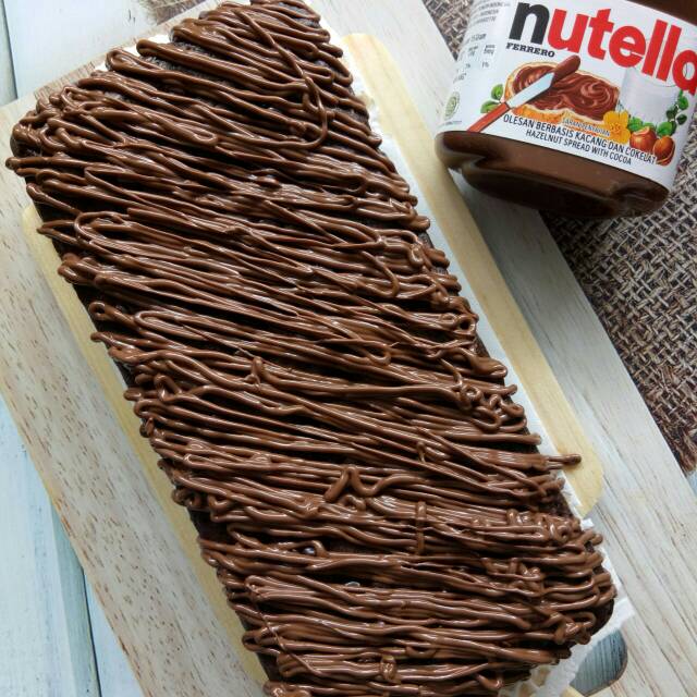 

BROWNIES COKELAT FUDGY NUTELLA by MamaGi brownis bronis