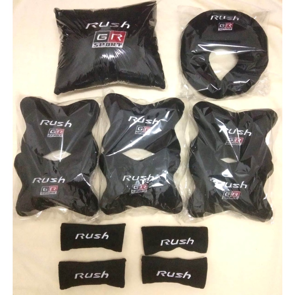 Toyota All New Rush GR Sport Aksesoris Bantal Mobil bordir sandaran kepala