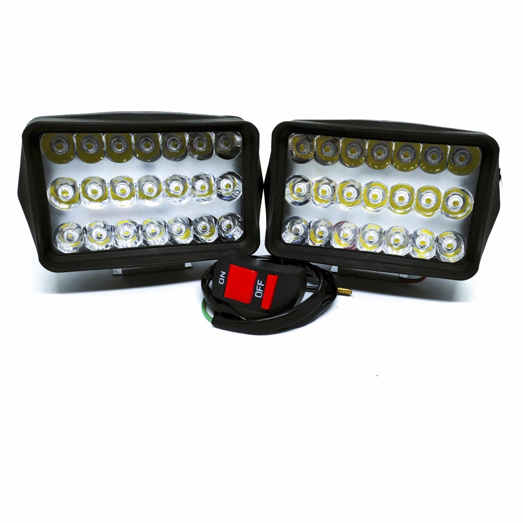 HARGA 2BUAH LAMPU TEMBAK SOROT LED 21 PEARL LED CREE 21WATT UNIVERSAL TERBARU