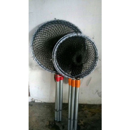 Serokan Ikan Besar jumbo seser ikan lele gagang besi untuk lele, patin, nila