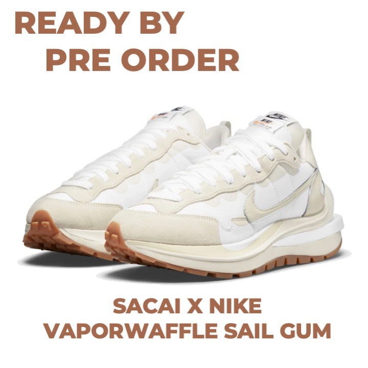Sacai X Nike Vaporwaffle Sail Gum