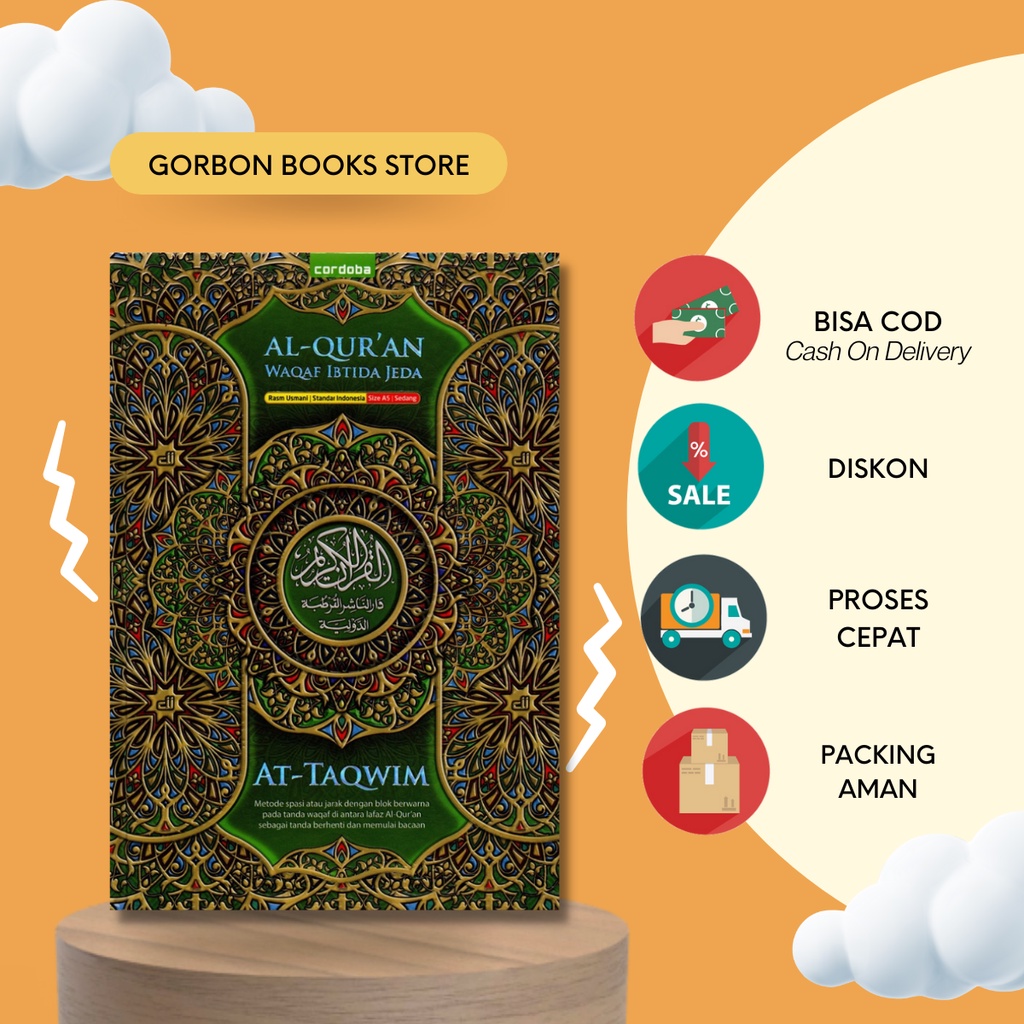 Al-Quran Cordoba At-Taqwim Waqof Ibtida Jeda A5 Cordoba