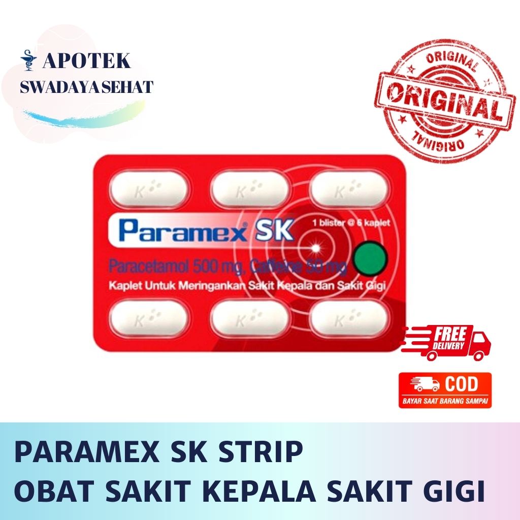 PARAMEX SK Strip - Obat Sakit Kepala dan Sakit Gigi