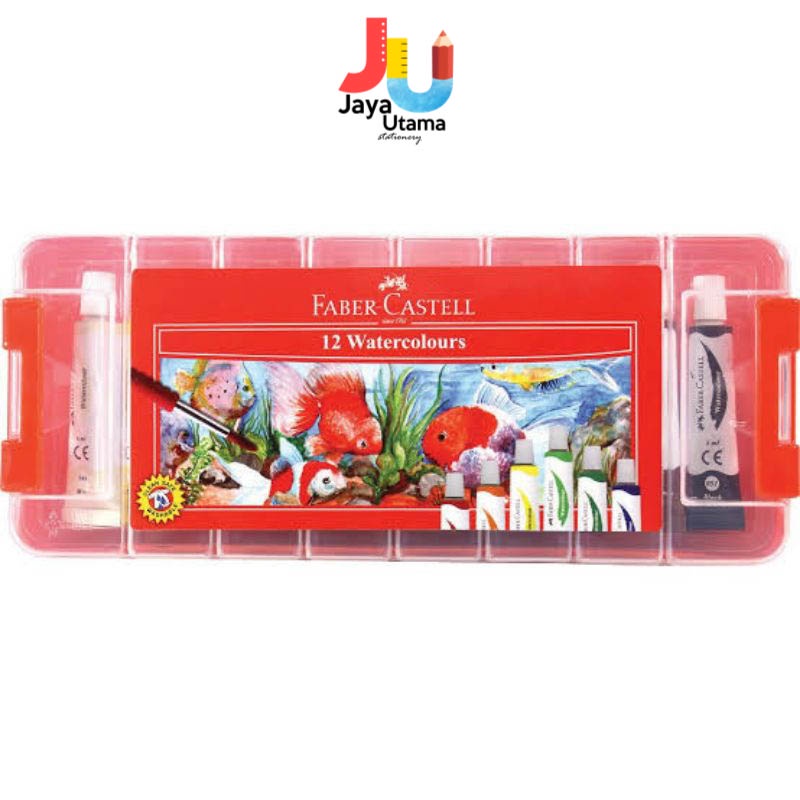 

Faber Castell Cat Air 12 Warna 6 Ml Watercolor Transparent Case