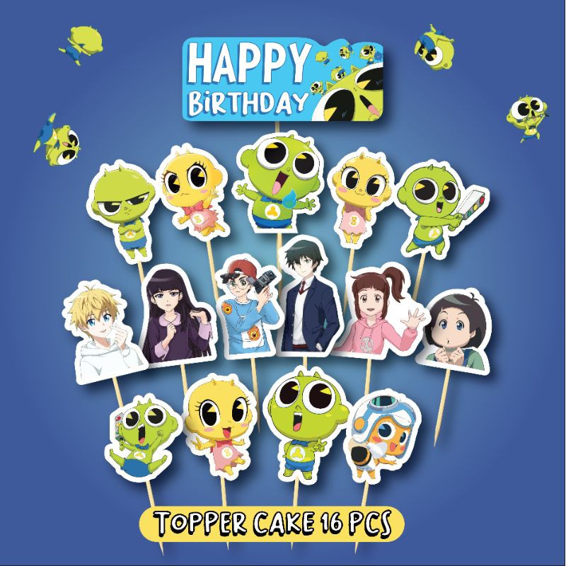 TOPPER CAKE SHINBI'S THE HOUNTED HOUSE GUMBI HIASAN KUE TART DEKORASI ULANGTAHUN BANNER ULTAH ANAK