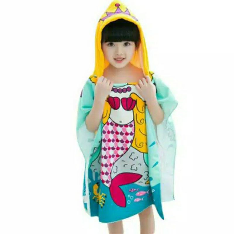 Handuk Ponco Karakter/ Handuk Anak/ Hoodie Towel