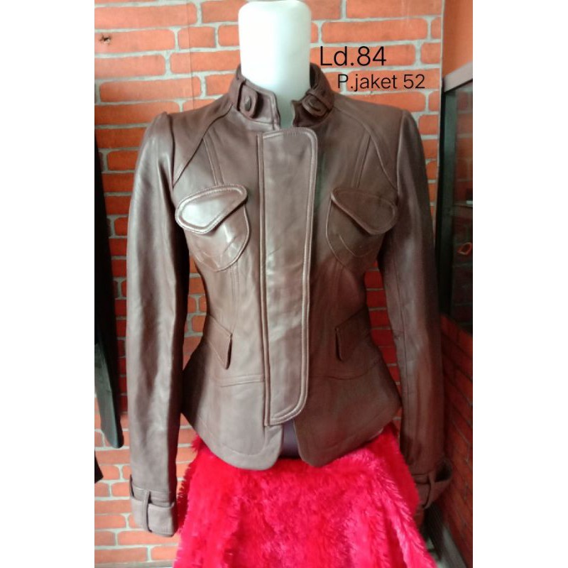 jaket kulit wanita second