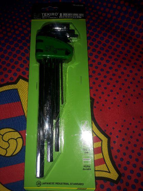 Kunci L Set Panjang Tekiro 8 Pcs