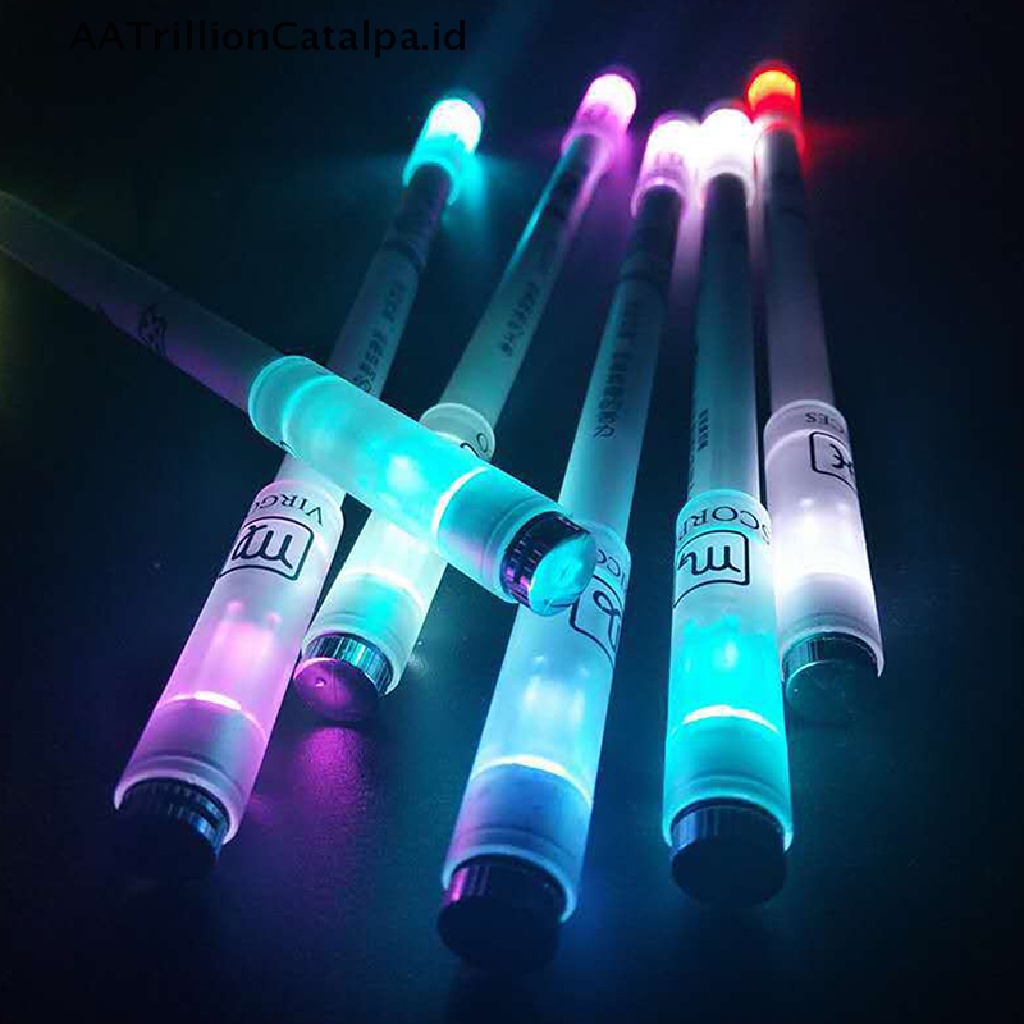 (AATrillionCatalpa) Pulpen Gel 0.5mm Dengan Lampu LED Untuk Pelajar