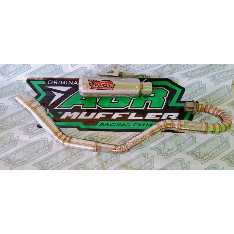 knalpot kolong atas klx crf d. tracker