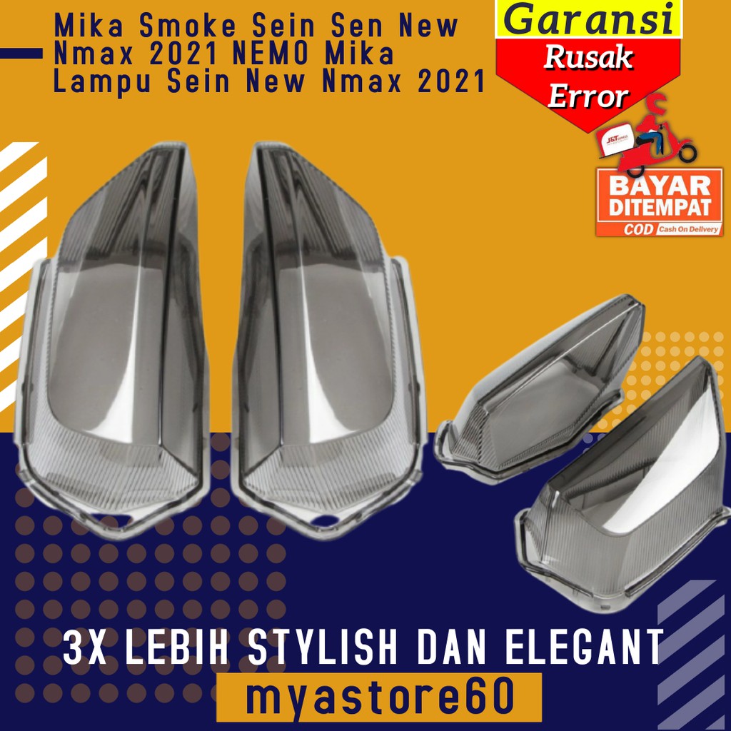 Cover Tutup Mika Smoke Sein Sen New Nmax 2021 NEMO Mika Lampu Sein Yamaha New Nmax 2021