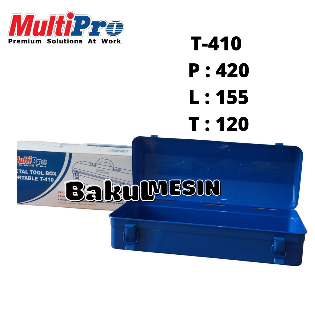 multipro t410 metal toolbox tool box besi 1 susun tempat penyimpanan
