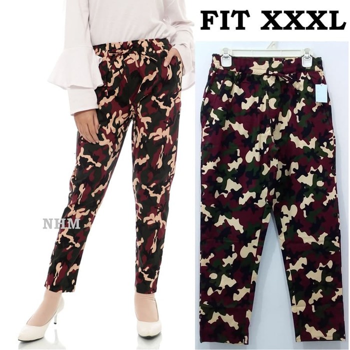 Celana Baggy Jumbo Army- Celana Panjang Wanita Army- Celana Jumbo