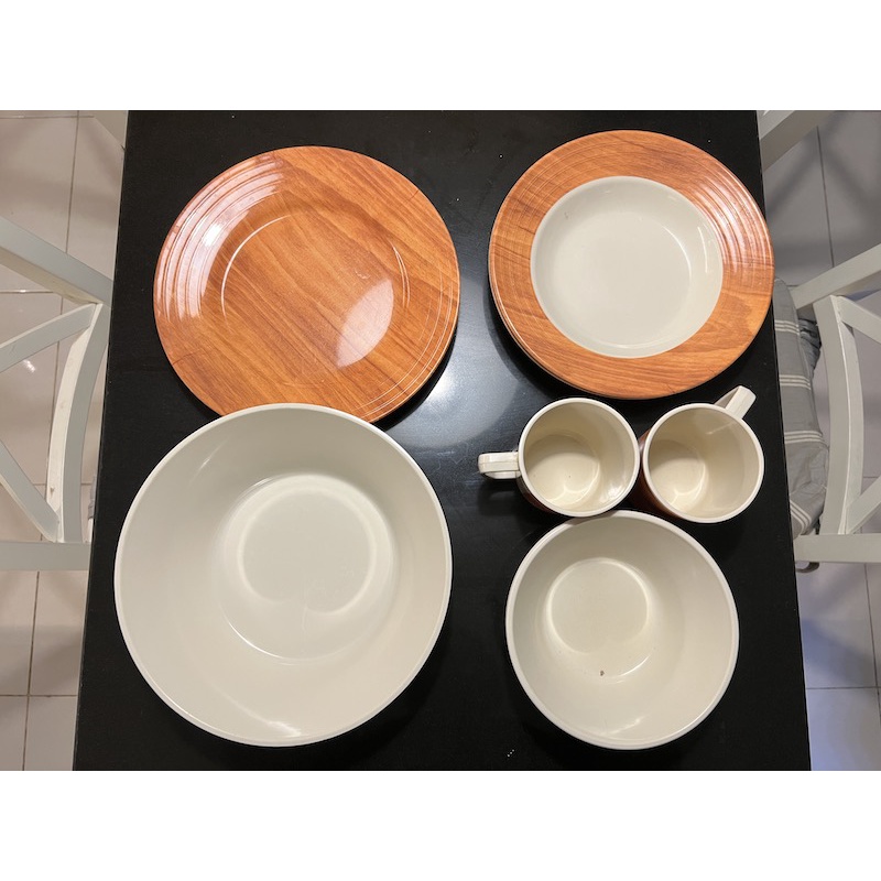 Set Piring Melamine Onyx (Food Grade)