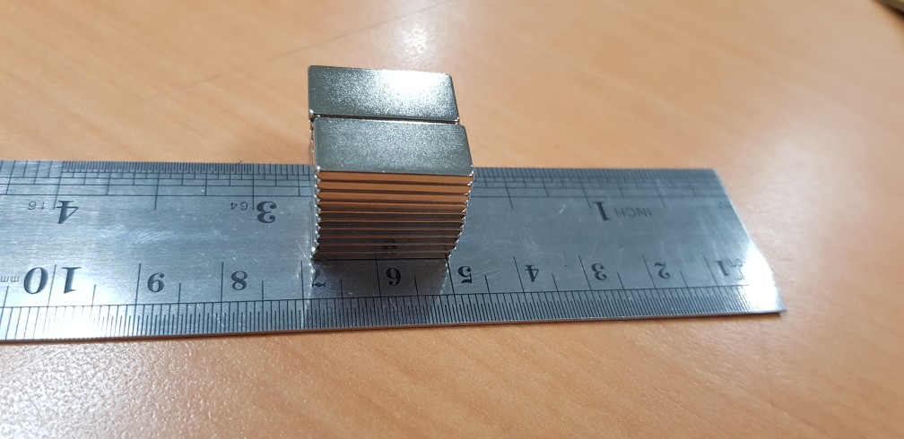 Magnet Neodymium Kotak 20x10x2mm Kuat Ndfeb N35 Eceran