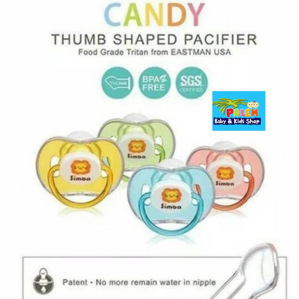 Simba Candy Thumb Shaped Pacifier&amp; CRYSTAL ROMANCE 0+month &amp; 6+month