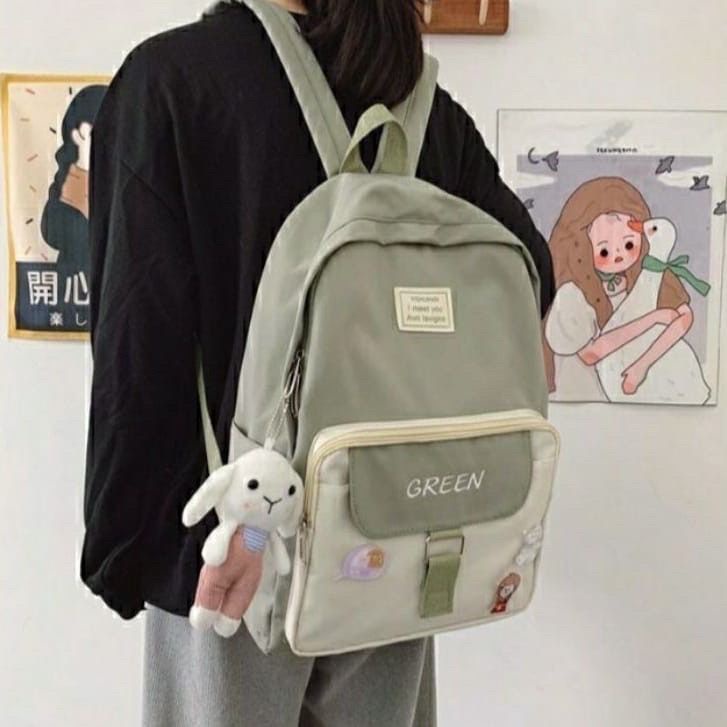 CIO Mahyong Bag Tas Ransel Wanita Korea School Backpack Perempuan Stylish