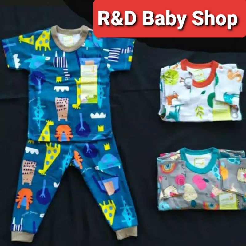 Velvet Junior Madagaskar Setelan Lengan Pendek Celana Panjang