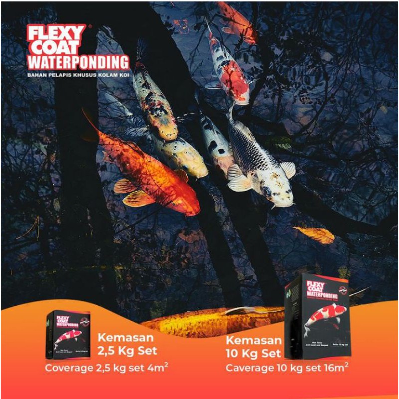 Ikan Koi Cat Kolam Ikan Koi Pelapis Anti Bocor dan Rembes