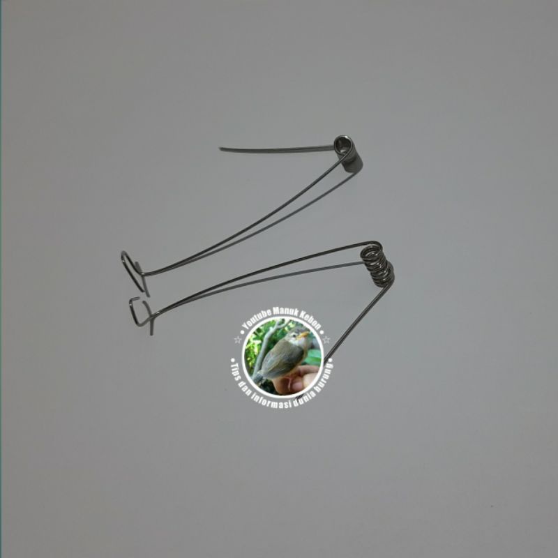 per pegas untuk sangkar pikat  burcil ukuran 0,8 mm ( satu pasang )