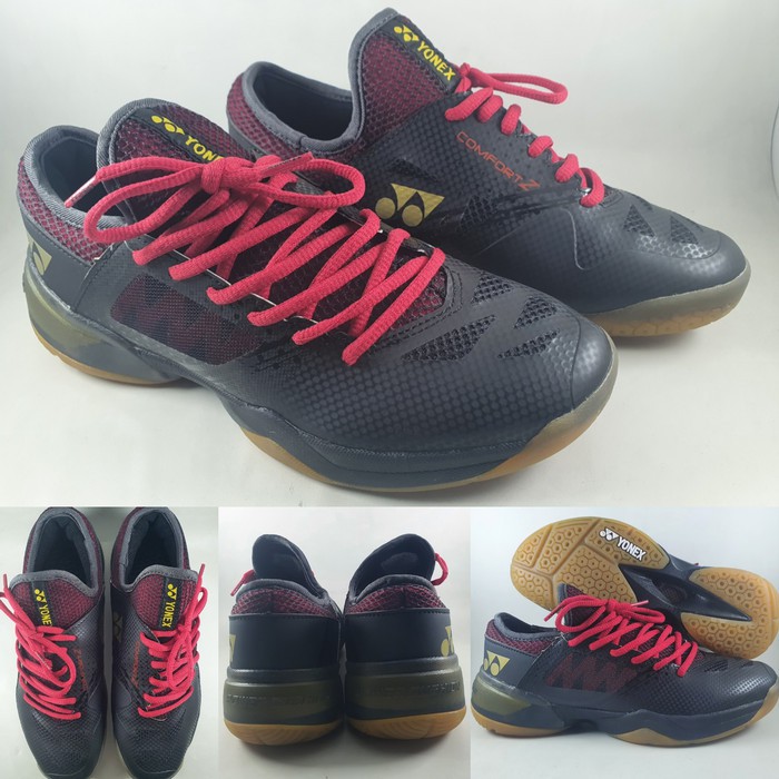 Unik Sepatu Badminton Yonex Power Cushion Comfort Z 2 Black Red - Black Red, 37 Berkualitas