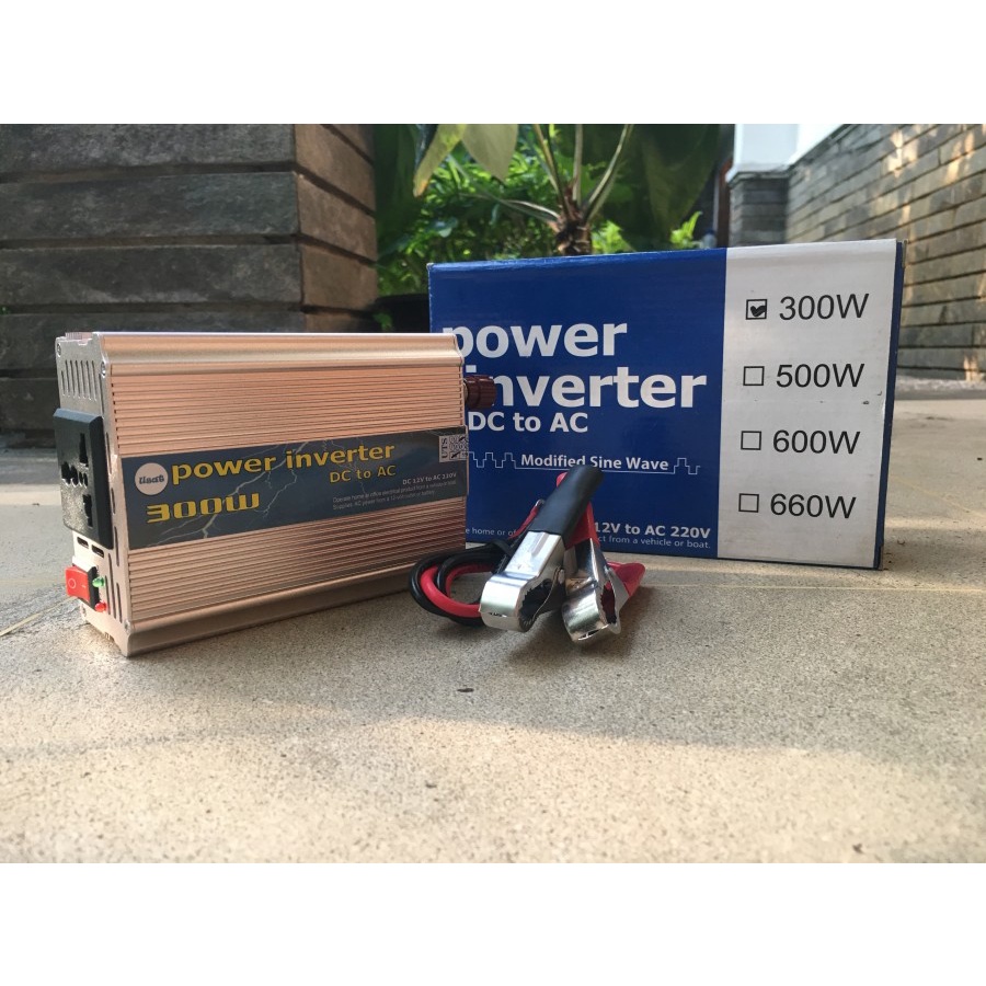 INVERTER DC 12V TO AC 220V 300 WATT POWER INVERTER 300W