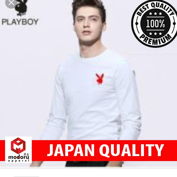 Murah KAOS BAJU PLAYBOY LENGAN PANJANG BIGSIZE Elegan