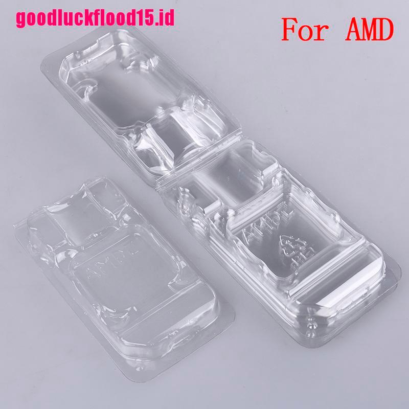 {LUCKID}10Pcs CPU clamshell tray box case holder protection for AMD 754 939 AM2 AM3 FM1