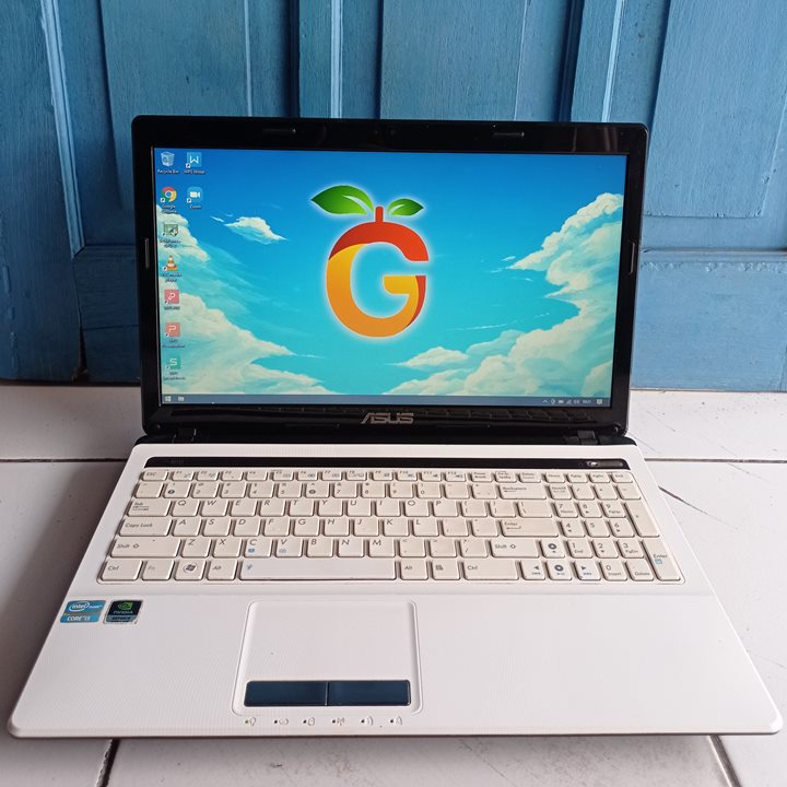 Asus K53S Putih RAM 8GB Intel Core i5 Dual VGA NVIDIA GEFORCE Laptop Second Bekas Gaming programming