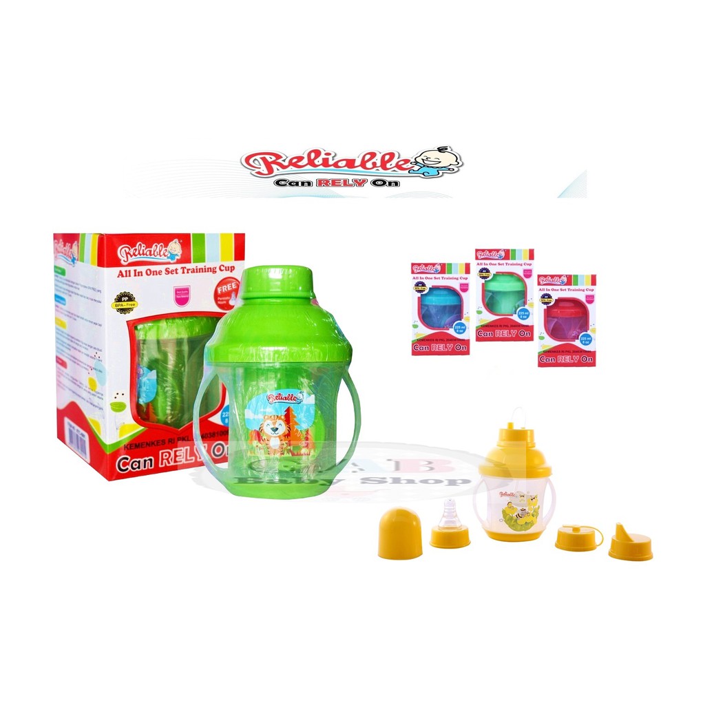 RELIABLE Training Cup 4 Step Bayi / Botol Minum Bayi Handle 6901