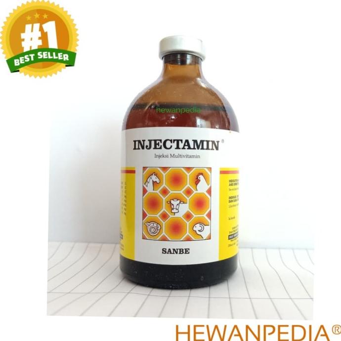 Multivitamin untuk hewan-INJECTAMIN 100 ml