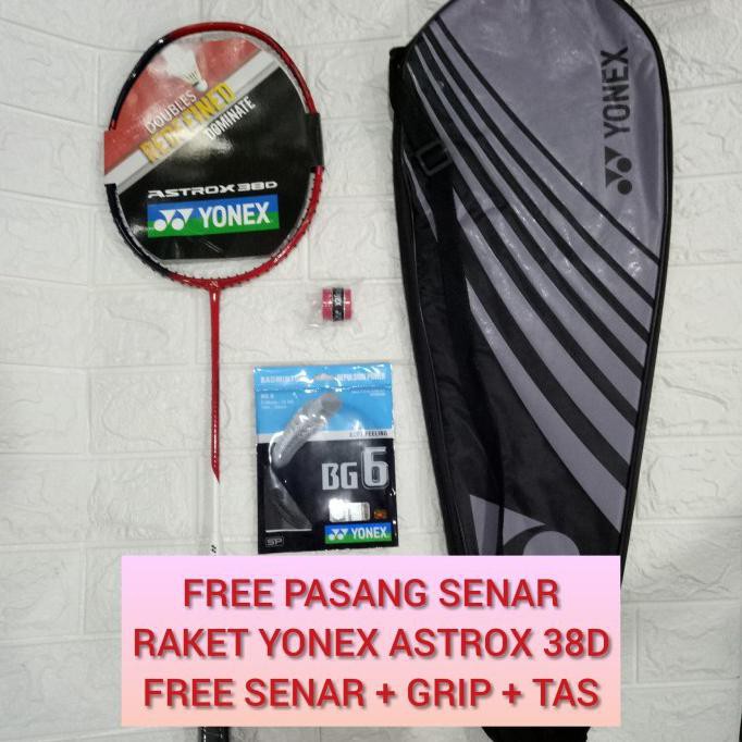 RAKET BADMINTON YONEX ASTROX 38D (NEW) FREE SENAR, GRIP, TAS