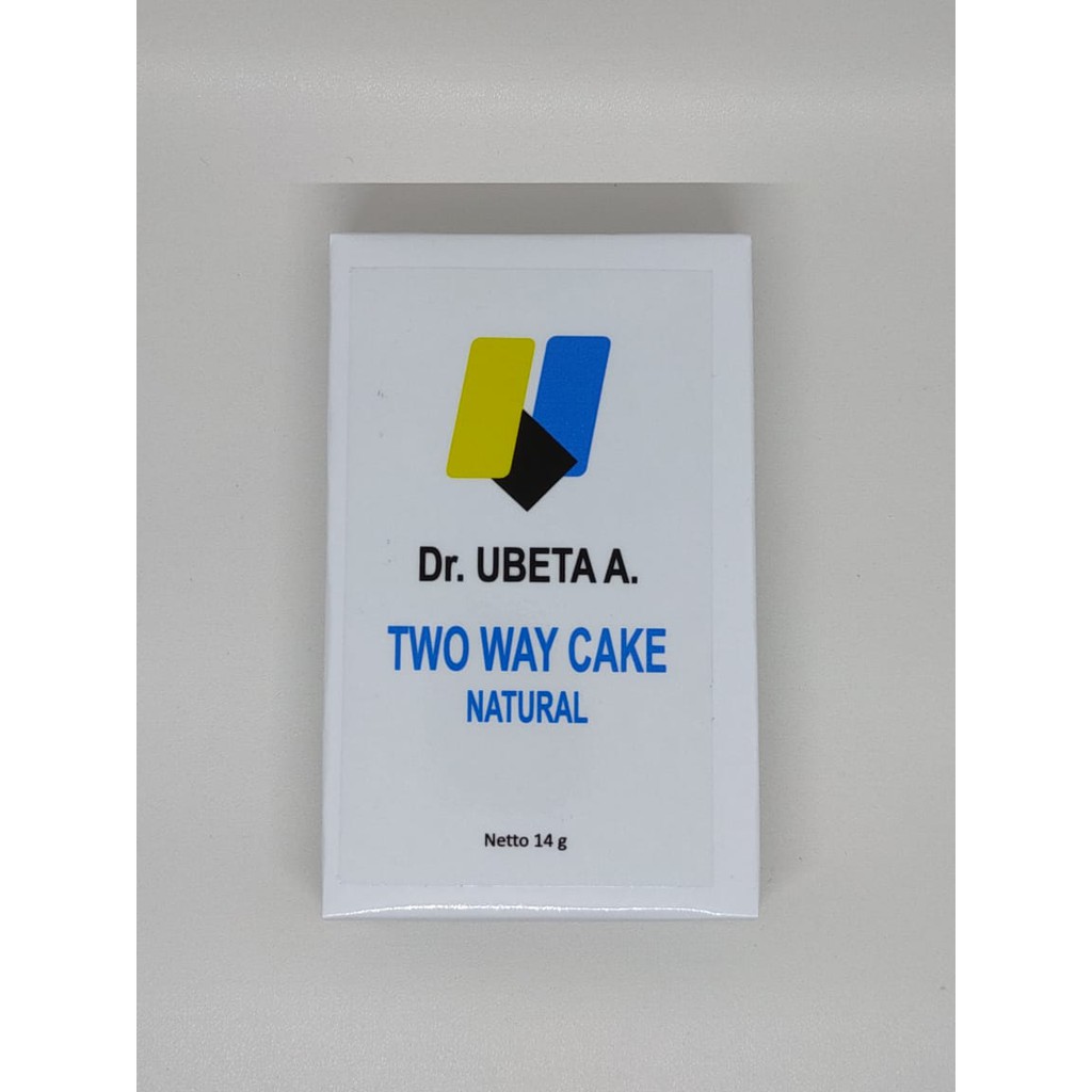 Dr. UBETA A. TWO WAY CAKE NATURAL 14 g.Alas Bedak dan Bedak Padat Terbaik. Mengandung Tabir Surya.