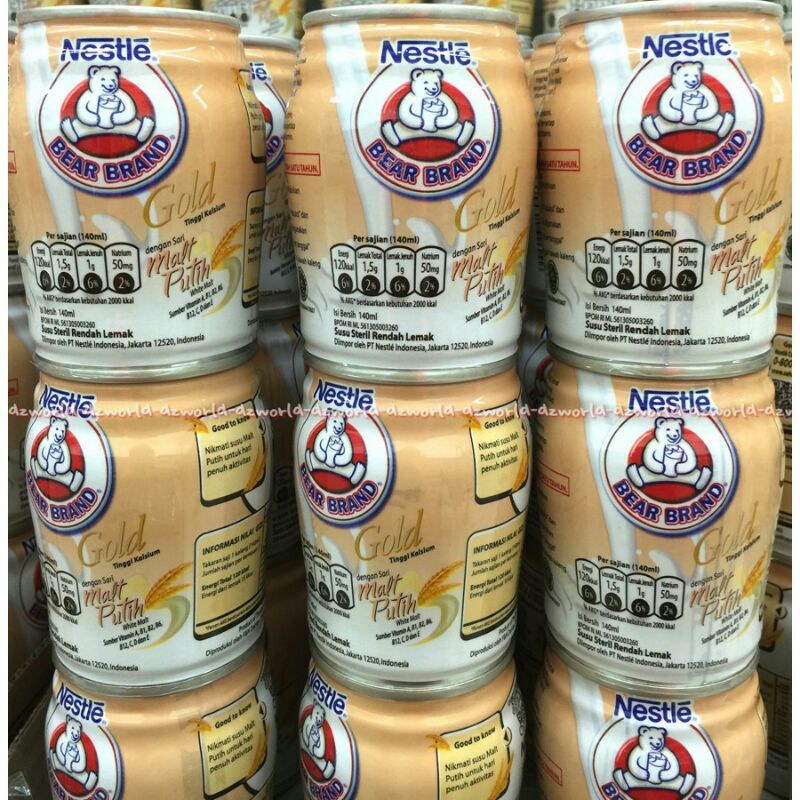 

Bear brand Gold Malt putih 140ml