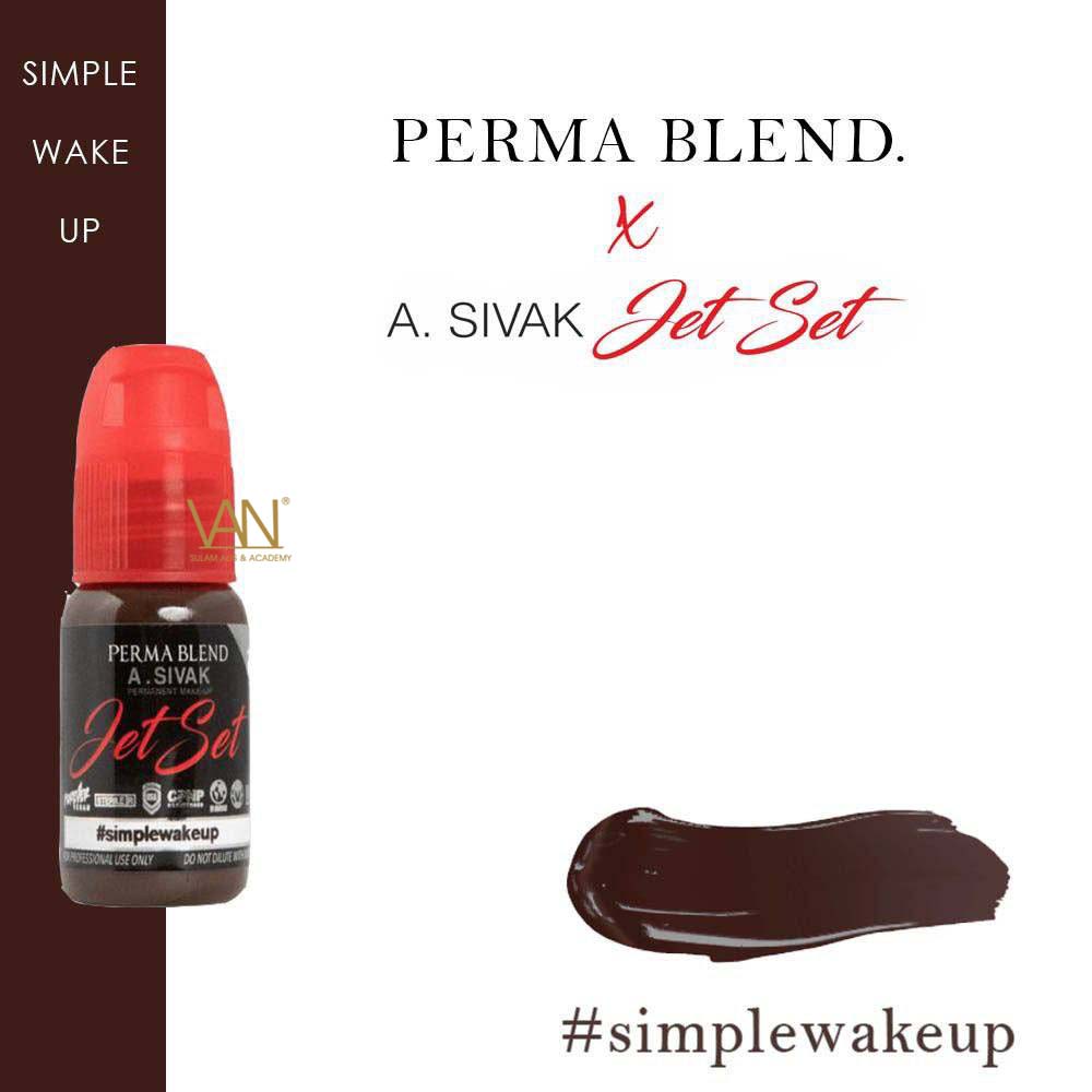 TINTA SULAM ALIS PERMABLEND A SIVAK JET SET SIMPLEWAKEUP 15ML/ EXP 2025