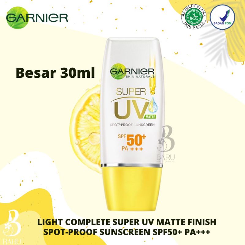 GARNIER Light Complete SUPER UV Sunscreen SPF 50 PA+++ MATTE NATURAL