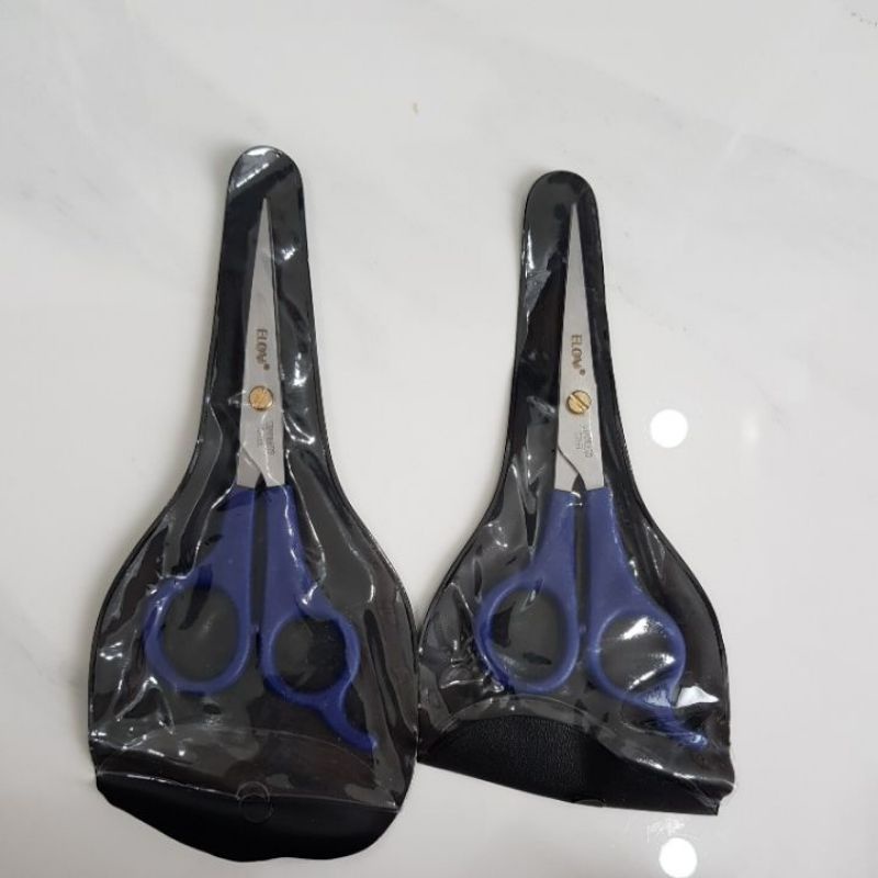 Gunting Rambut Elov 5 inch Gagang Biru
