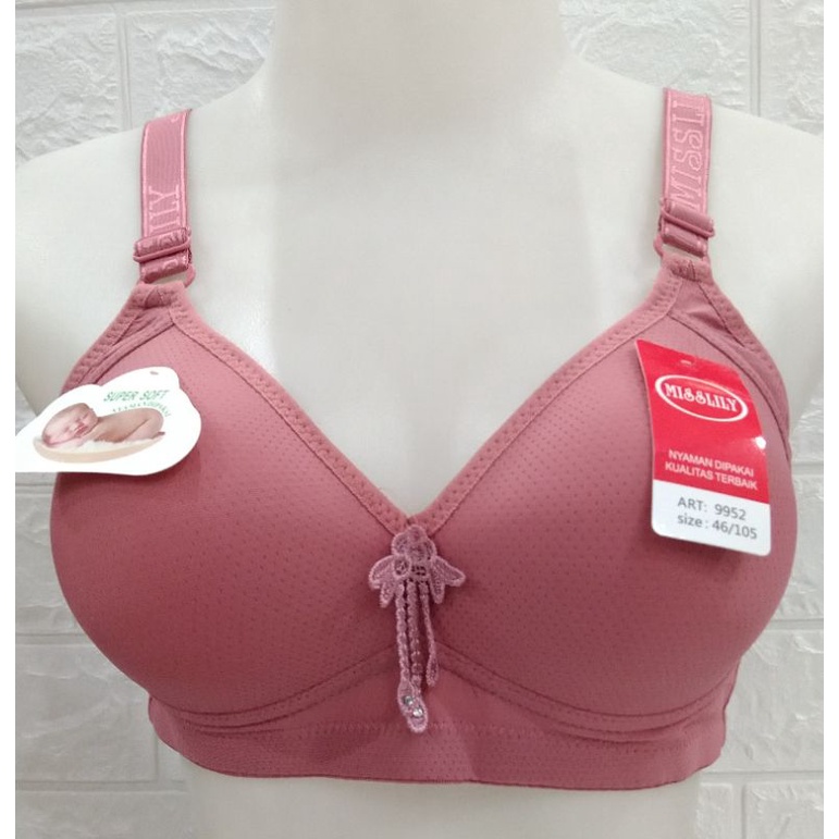 Bh Bra Polos Super Soft Lembut / Misslily 9950 cup B / Misslily 9952 Cup C /Kait 3/Misslily 9950-995