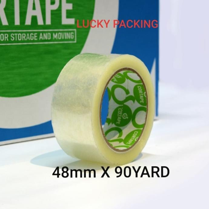 

1 DUS ISI 72 ROLL LAKBAN CORTAPE BENING REKAT TEBAL 48MM X 90YARD