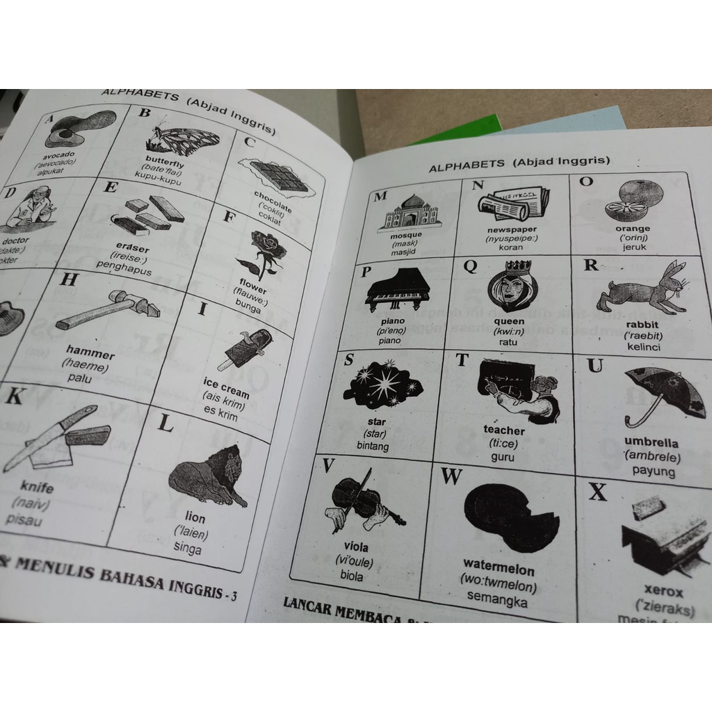 Buku Anak Lancar Membaca &amp; Menulis Bahasa Inggris 1 untuk TK SD Serba Jaya