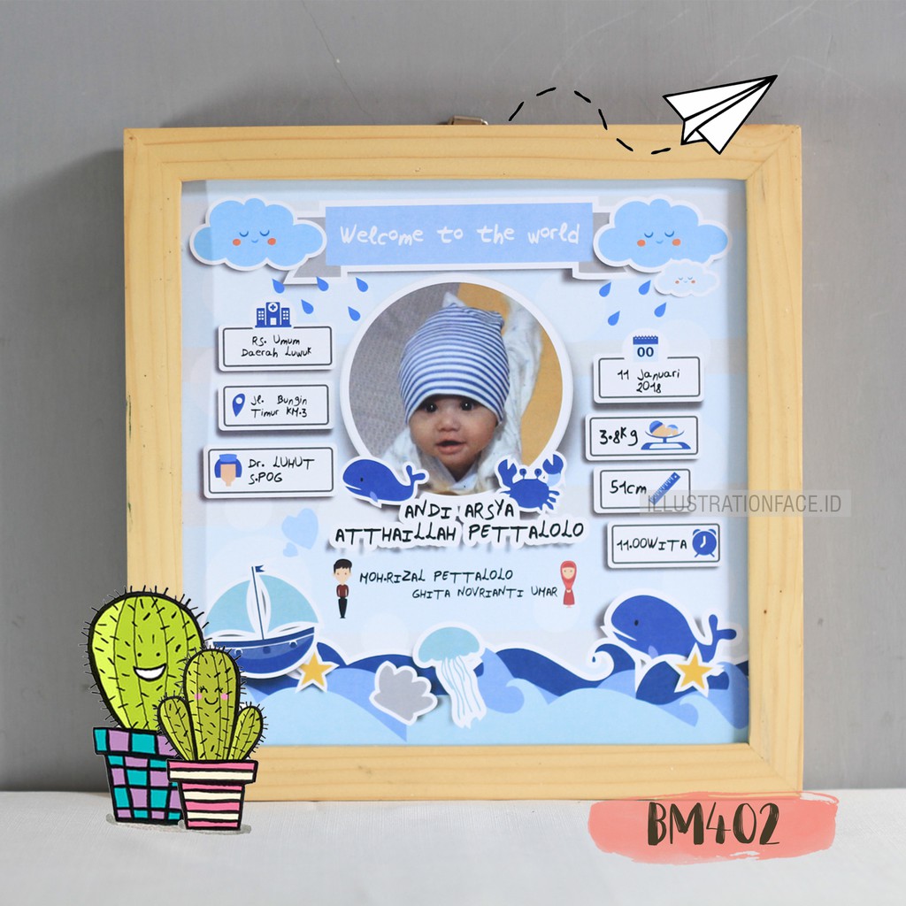 (BM402) BIODATA ANAK / Biodata bayi tema saylor