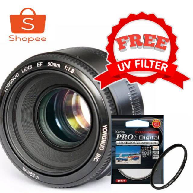 Lensa Yongnuo 50mm f1.8 Lensa Fix Canon