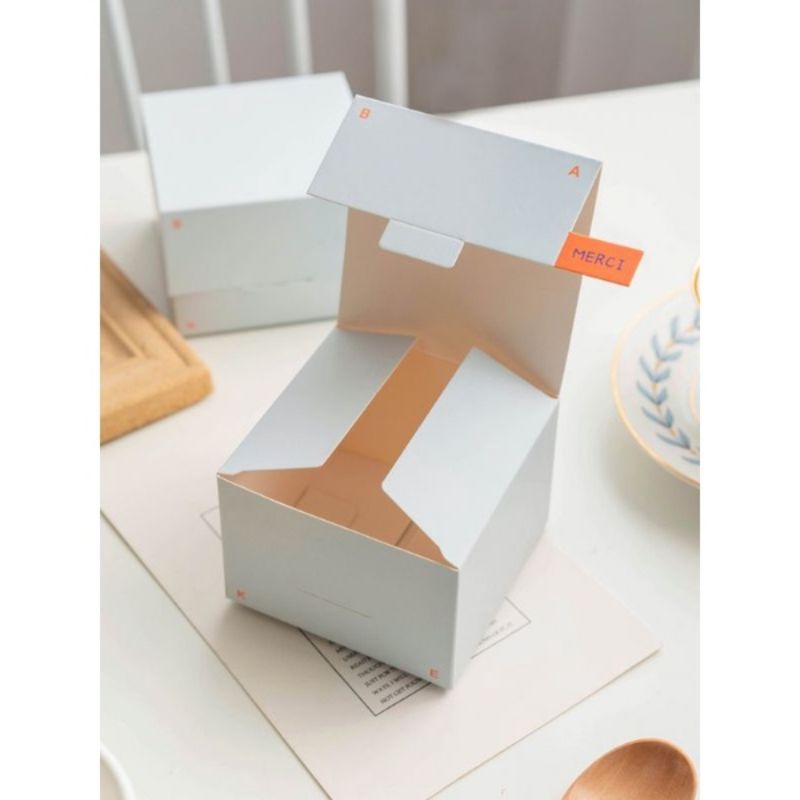 BOX COOKIES MINIMALIS KOTAK SMALL GIFT BOX HAMPERS IMUT 10x10x7 BK39