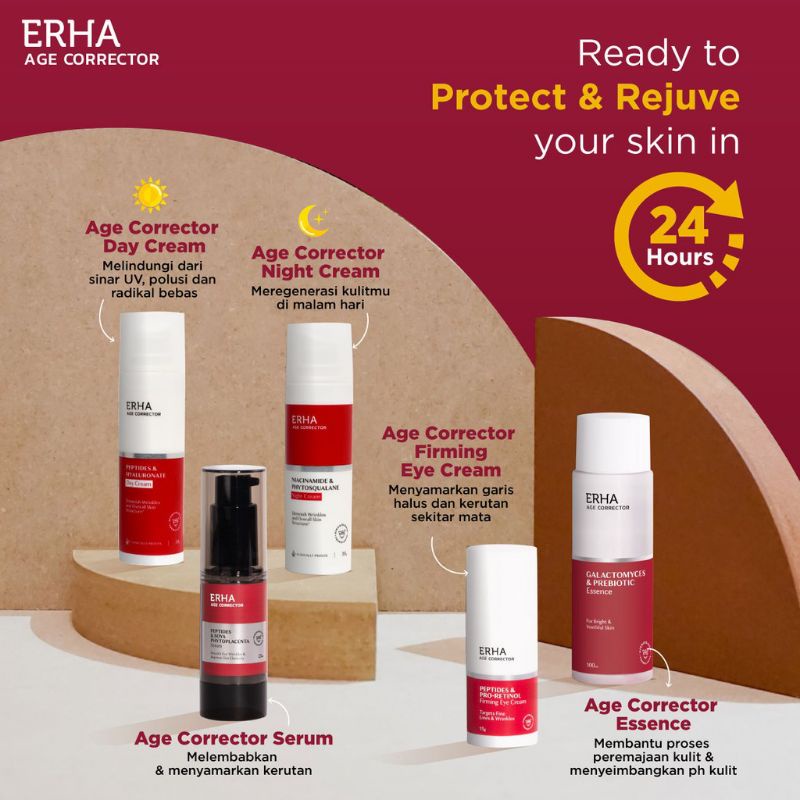 ERHA PAKET AGE CORRECTOR LENGKAP ORIGINAL || PAKET ANTI AGING