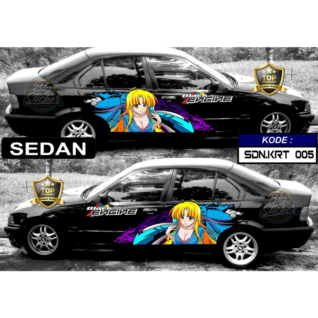 STIKER MOBIL SEDAN CIVIC, BALENO, ALL NEW CITY, COROLLA ALTIS, TOYOTA VIOS, HYUNDAI, CAMRY, MERCEDEZ