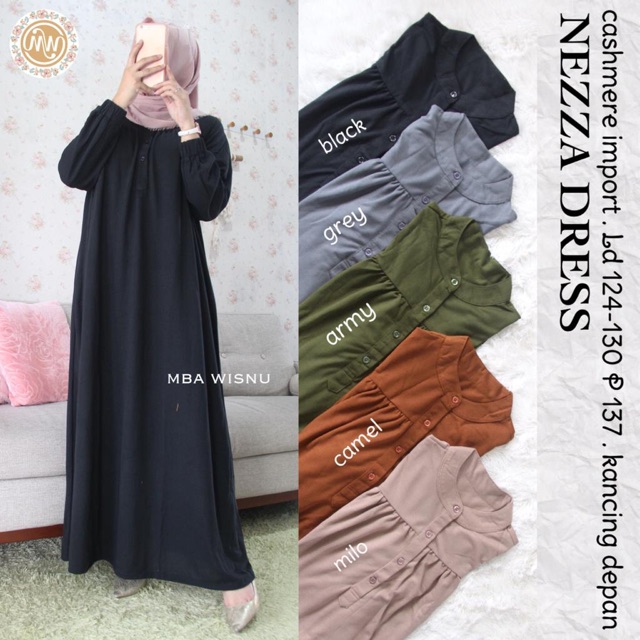 OKSSTORE - [BEST SELLER] NEZZA DRESS BY MW MBA WISNU | CASSUAL DRESS BAHAN IMPORT TERMURAH
