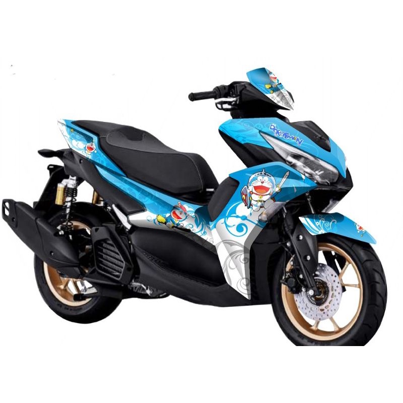 Decal sticker AEROX NEW 155 Conected Full Body Custom Doraemon