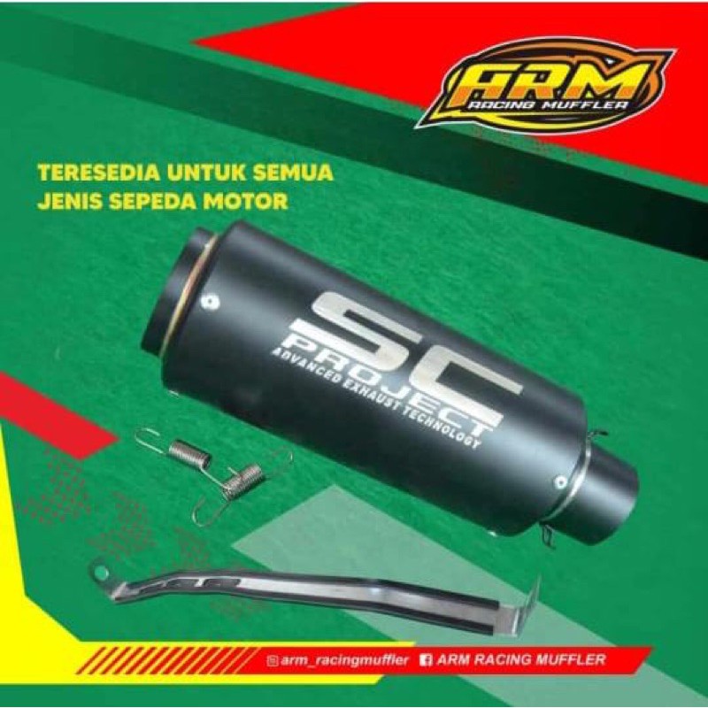 knalpot sc hitam fu